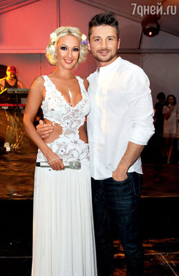 С Сергеем Лазаревым на дне рождения Игоря Крутого в Юрмале. 2012 г.