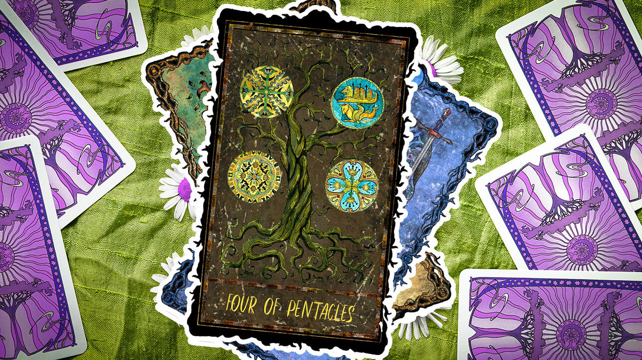 4 пентаклей Таро карты